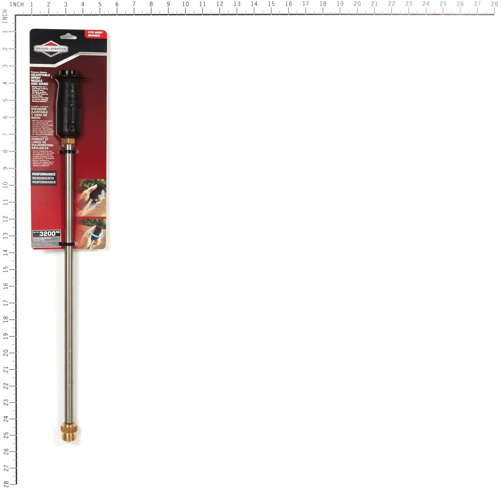 & Stratton Adjustable Spray Nozzle and Wand Compatible with 3000 PSI Gas Pressure Washer, 24-in C1R7 - product image 6