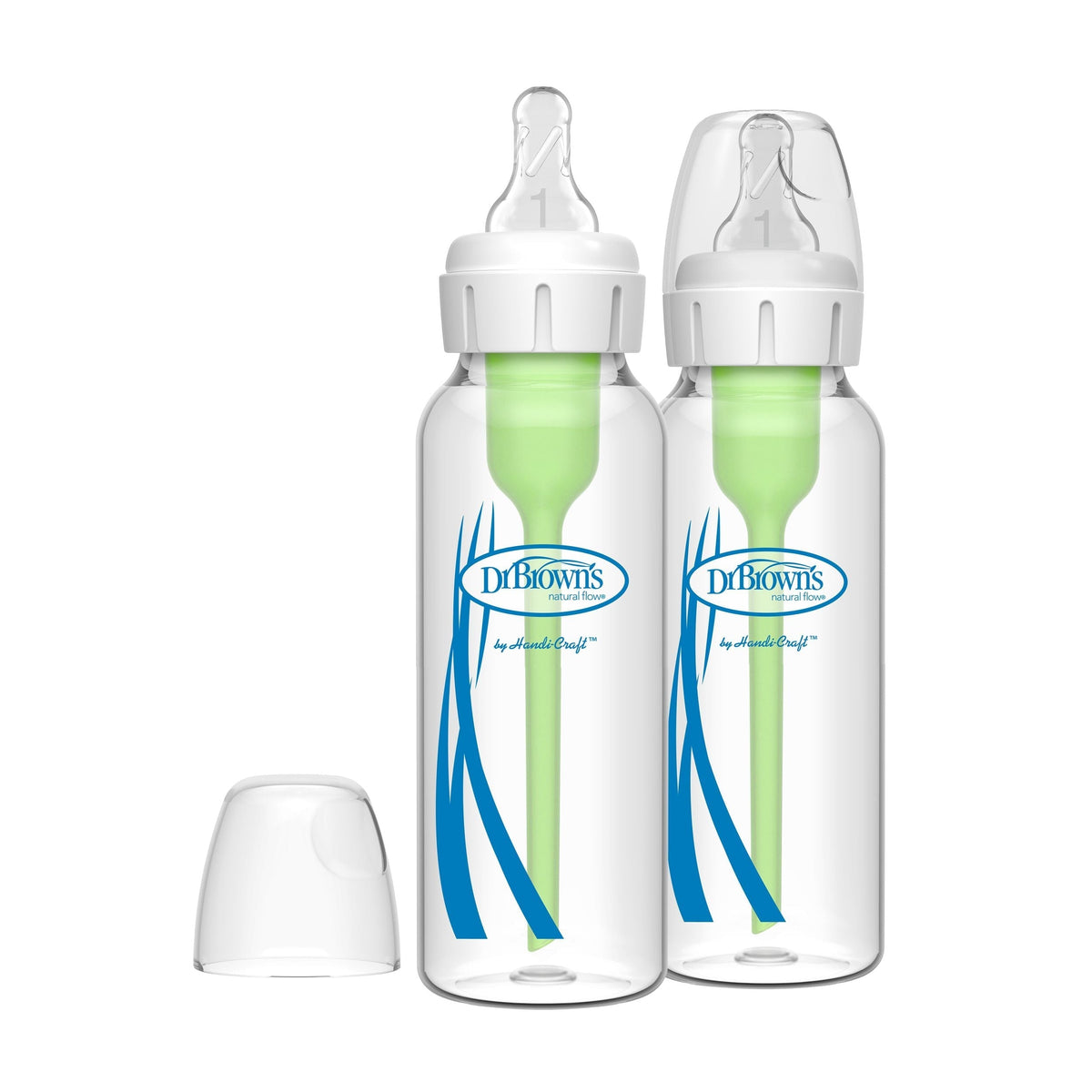 B's + Glass Narrow Bottles, 8-oz, 2-pk W1L0 - product image 1