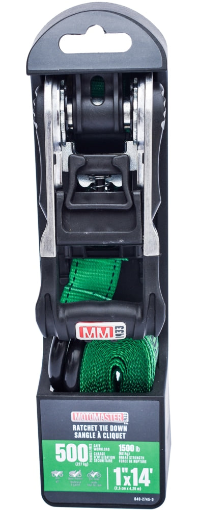 1,500-lb Ratchet Tie Down Straps, with Padded Handle, 1-in x 14-ft T9D2 - product image 3