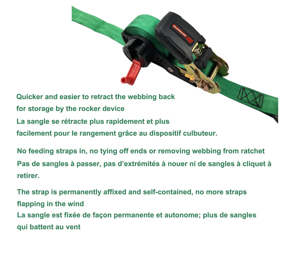 1,500-lb Rocker Ratchet Tie Down, 1-in x 15-ft, 2-pk Y1U1 - product image 4