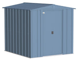Classic Galvanized Steel Storage Shed, Blue Grey, 6-ft x 7-ft P8M0 - product image 1