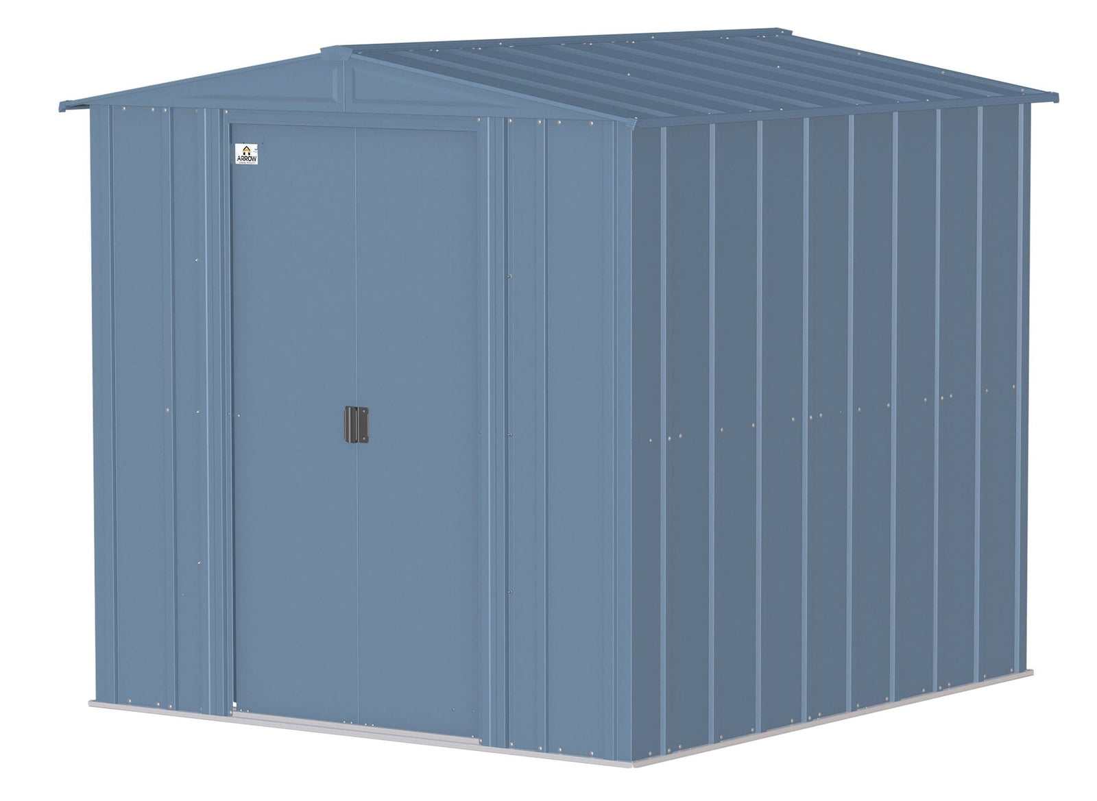 Classic Galvanized Steel Storage Shed, Blue Grey, 6-ft x 7-ft P8M0 - product image 2