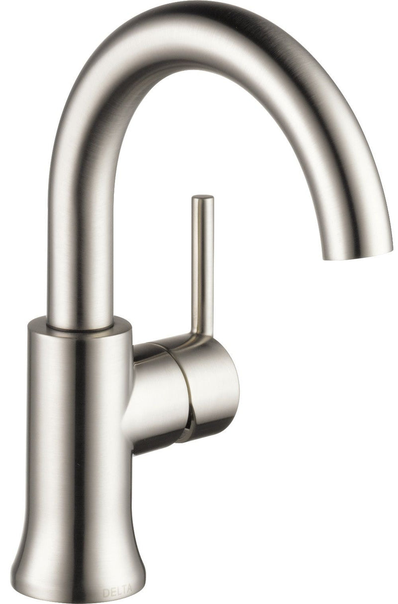 1-Handle High-Arc Lavatory Faucet, Stainless N9R7