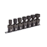 1/2-in Drive Swivel Impact Socket Set, 7-pc, SAE, Cr-Mo P4X8 - product image 2