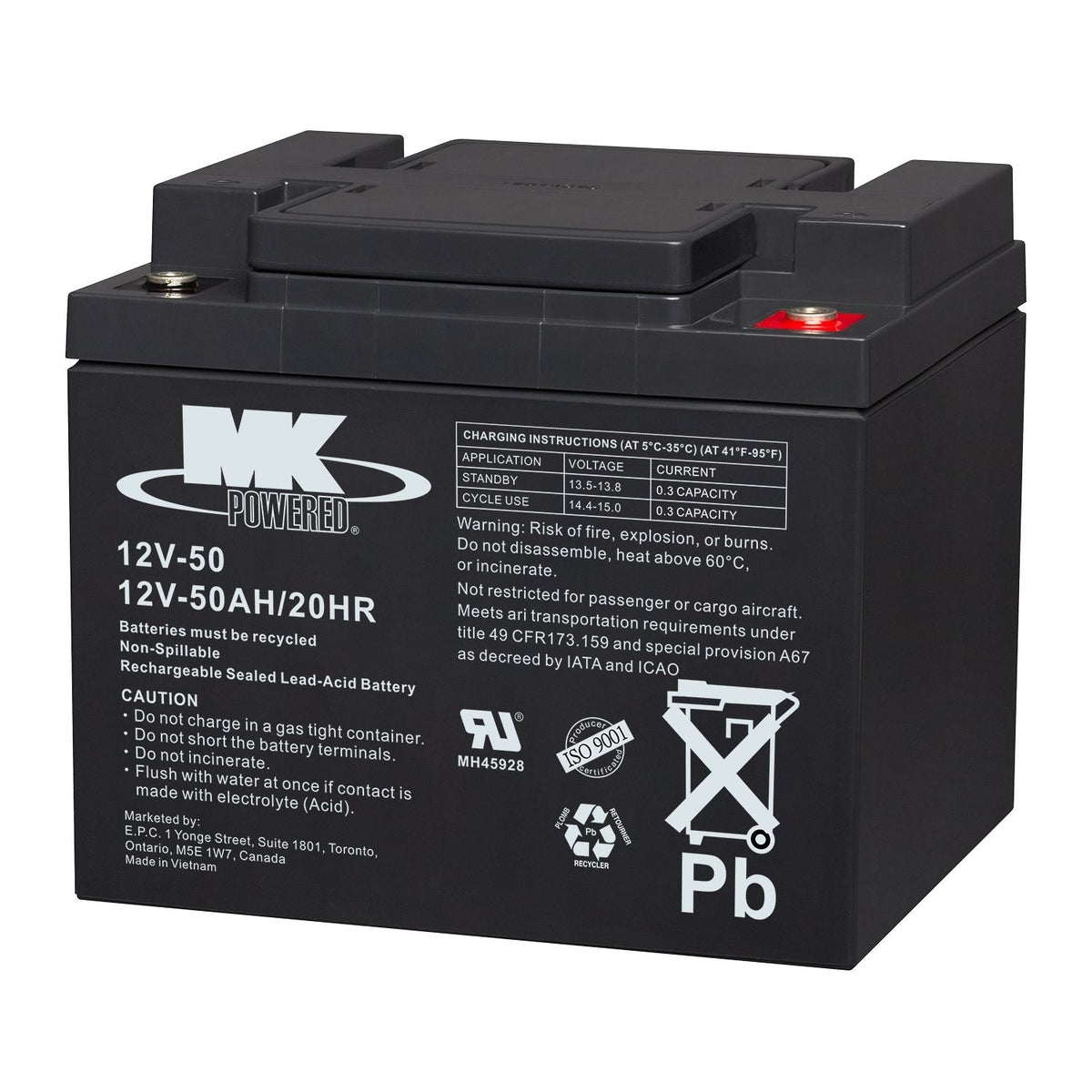 Battery 12-Volt 50 Ah SLA Battery V3E7 - product image 2