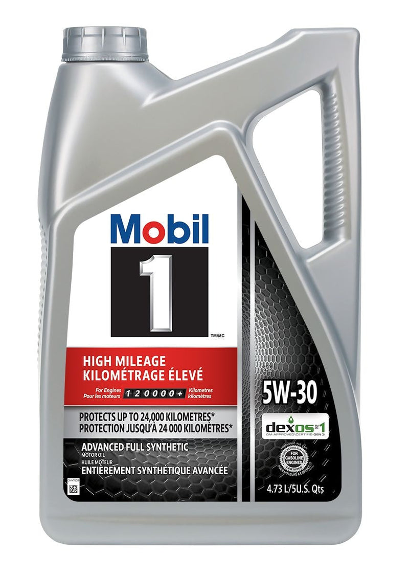 1 High Mileage 5W30 Synthetic Engine/Motor Oil, 4.73-L T4G4