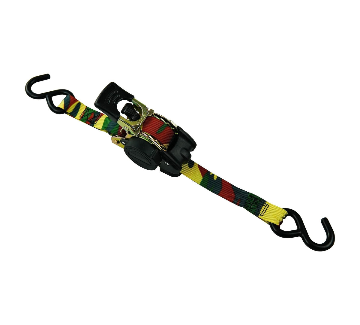 1,200-lb Retractable Camo Ratchet Tie Down Straps, 1-in x 10-ft, 2-pk F5S3 - product image 2