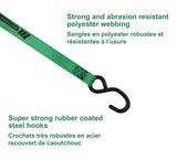 1,500-lb Rocker Ratchet Tie Down, 1-in x 15-ft, 2-pk Y1U1 - product image 3