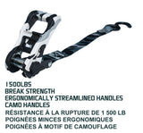1,500-lb Snow Camo Ratchet Tie Down, 1-in x 10-ft, 2-pk Y4V4 - product image 5
